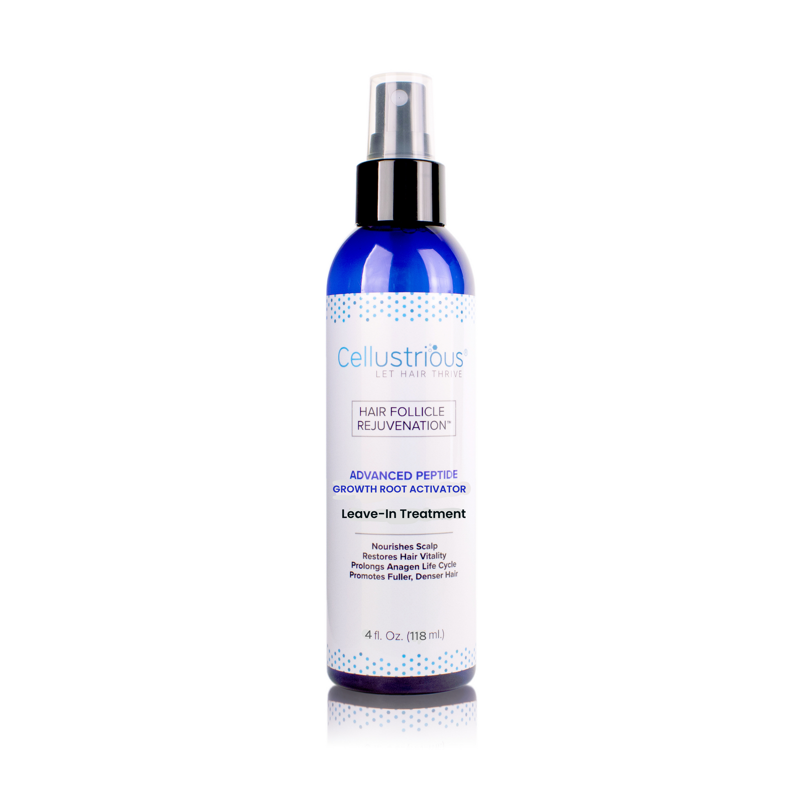 Cellustrious Advanced Peptide Root Activator leave-in treatment spray bottle front