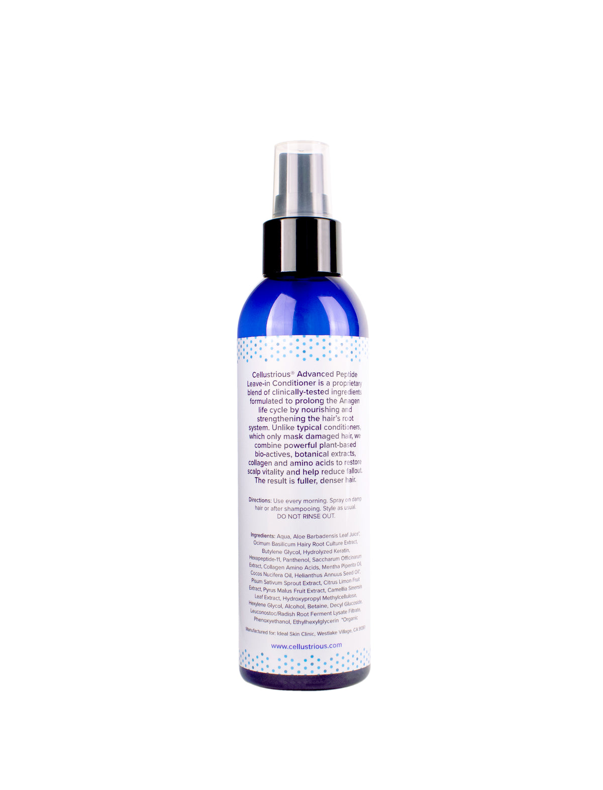 Cellustrious Advanced Peptide Leave-in Conditioner back