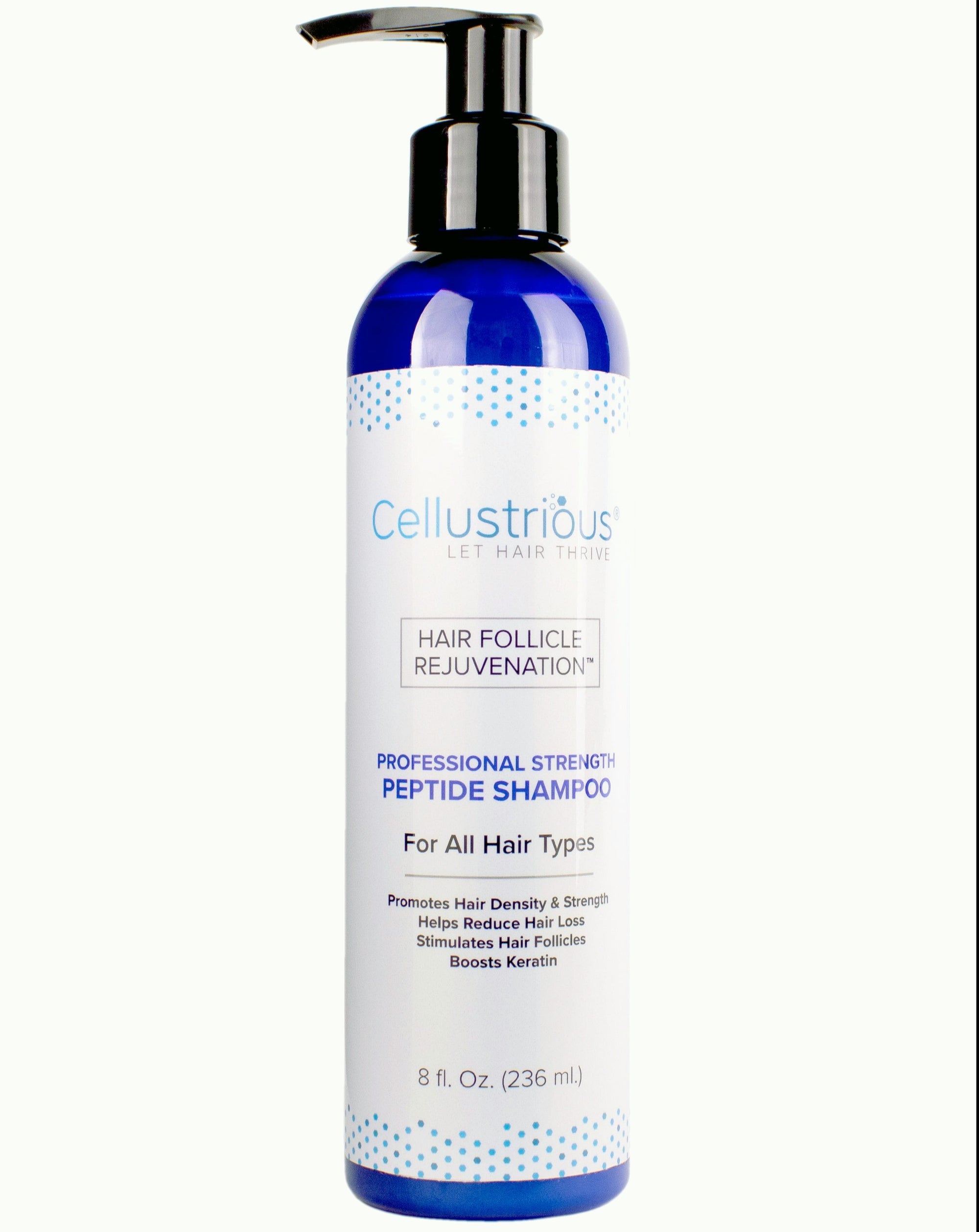 Cellustrious Professional Strength Peptide Shampoo front