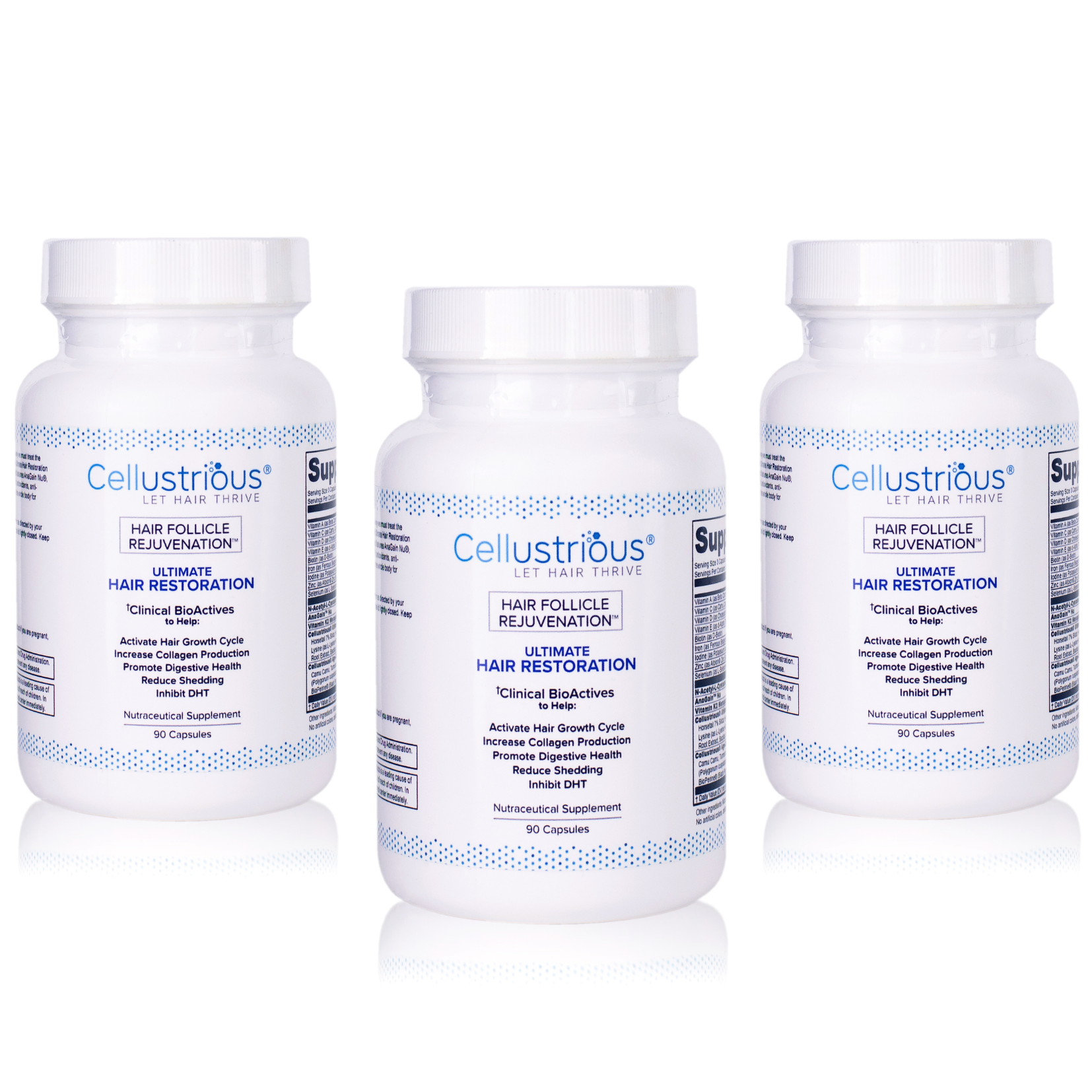 Cellustrious Ultimate Hair Restoration Nutraceutical 3 pack