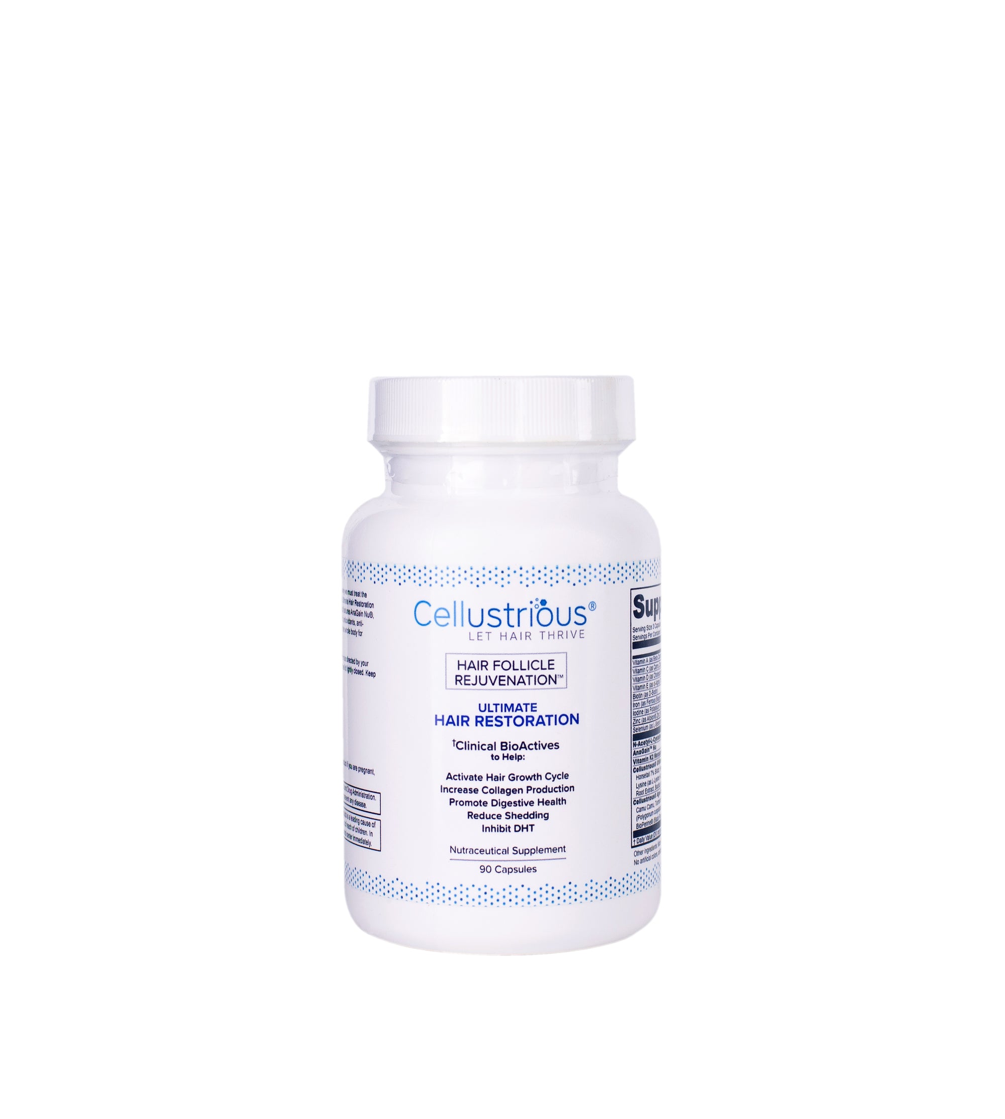 Cellustrious Ultimate Hair Restoration Nutraceutical front