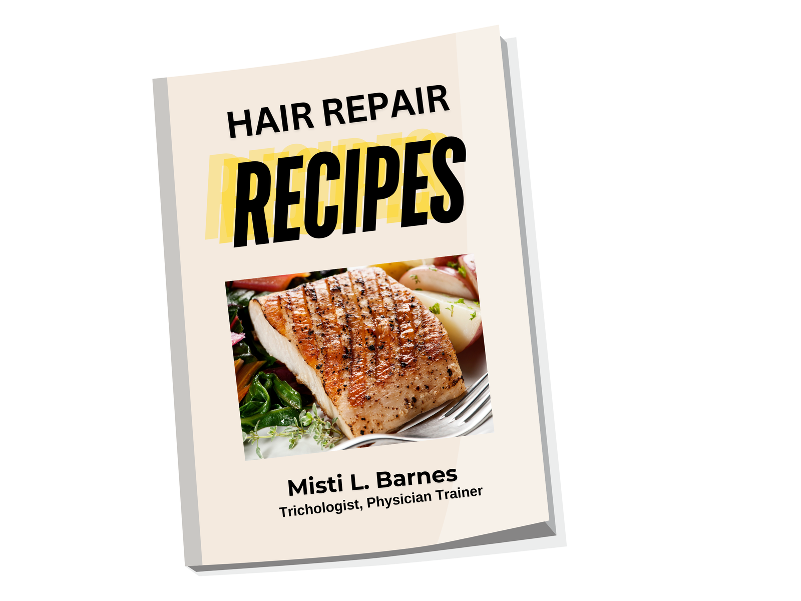 Cellustrious Hair Repair Recipes digital book by trichologist Misti Barnes for menopause hair loss